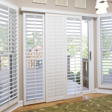 New Brunswick Patio Door Shutter Choices Sunburst Shutters New Brunswick Patio Door Shutter, Patio Door Wooden Shutters