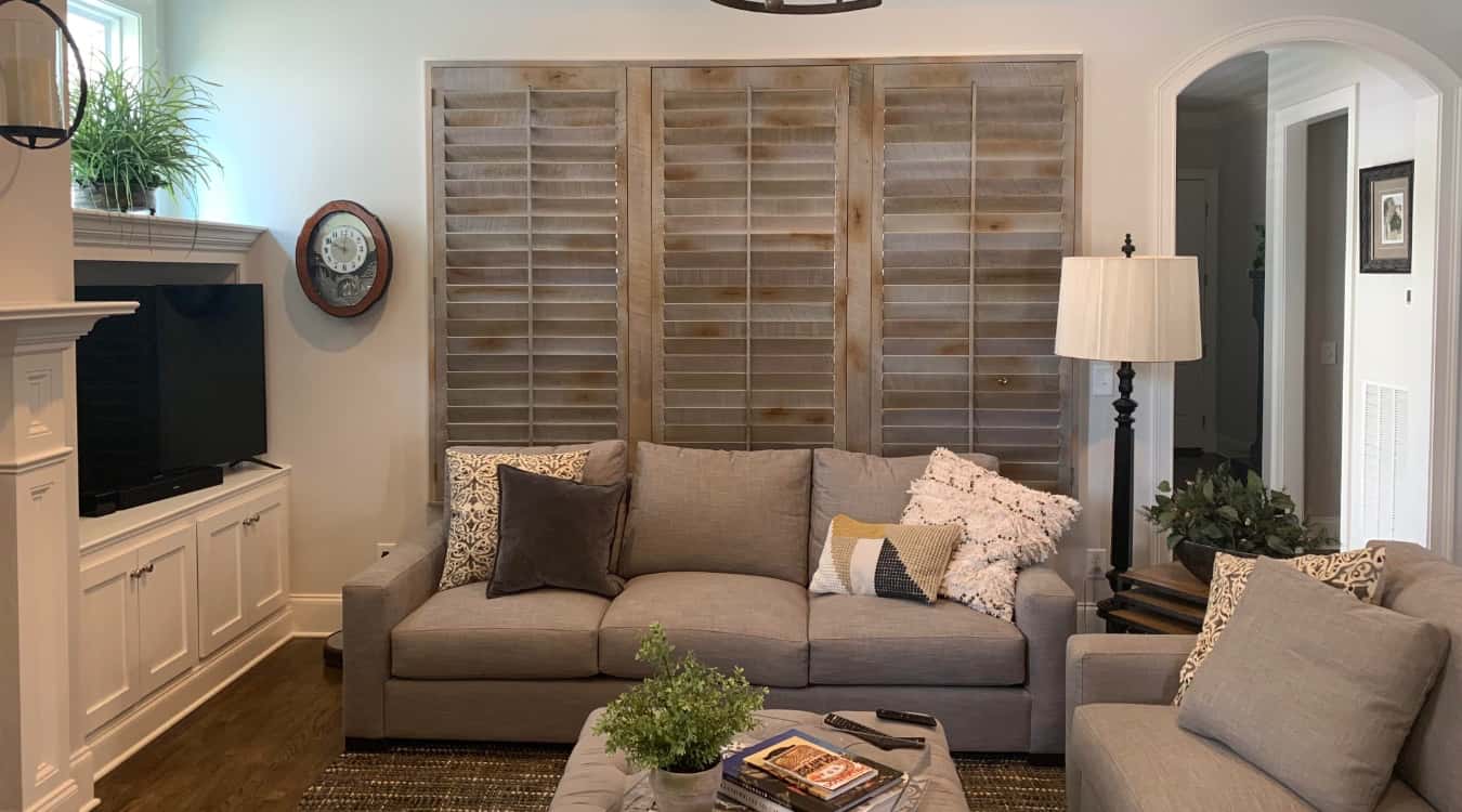 Reclaimed wood shutters in New Brunswick