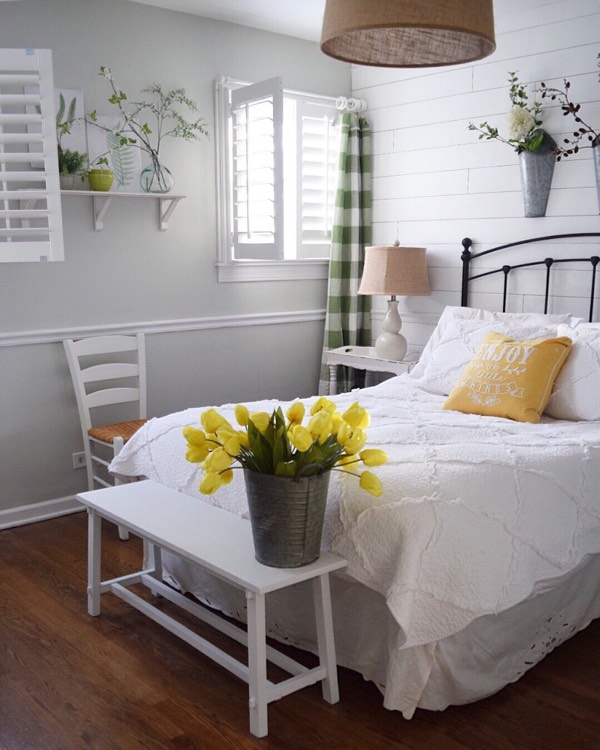 New Brunswick cottage bedroom shutters