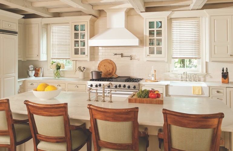 Kitchen Blinds In New Brunswick, NJ Kitchen windows covered with blinds
